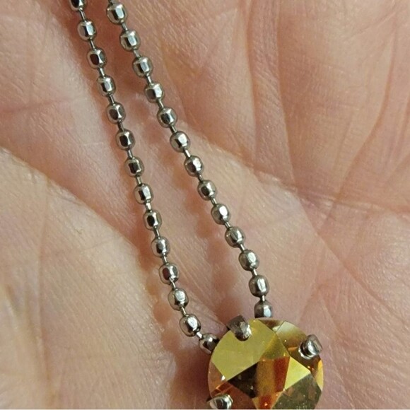 Sabika Basics Metallic Sunshine Fun Stone Necklace NWOT - Picture 3 of 4